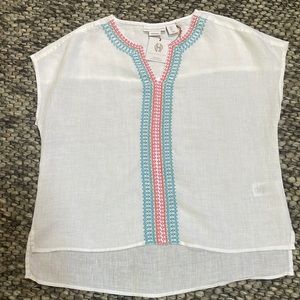 House of Harlow 1960 Linen pop over top